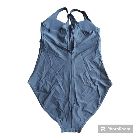 Classic Blue Women's One-Piece Swimsuit - Picture 2 of 6
